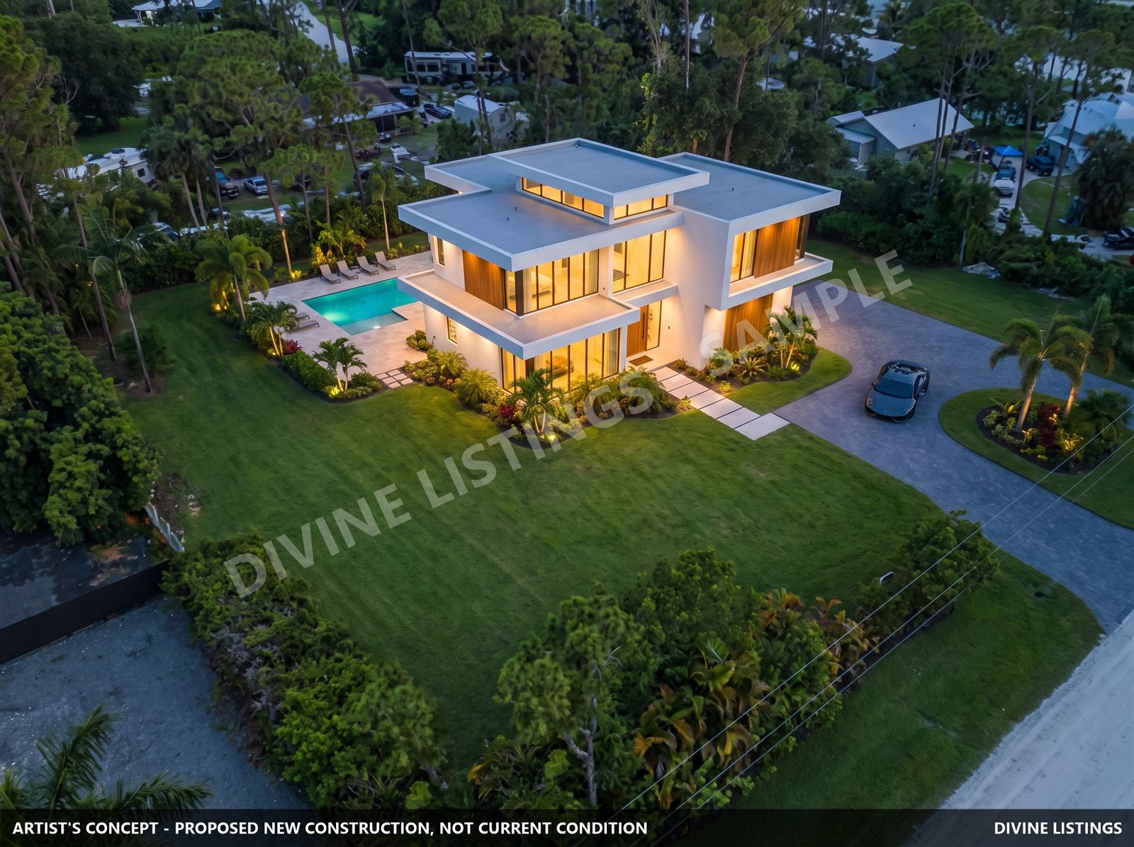 Dream build — aerial view